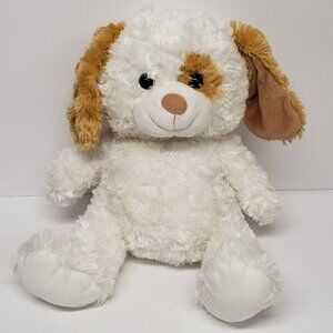 Walmart 14" White Light Brown Puppy Dog Stuffed Animal Plush